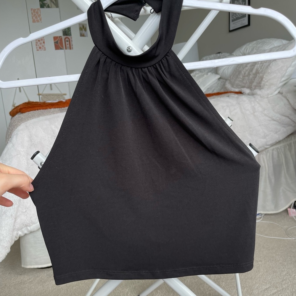 Forever21 Black Halter Top size M